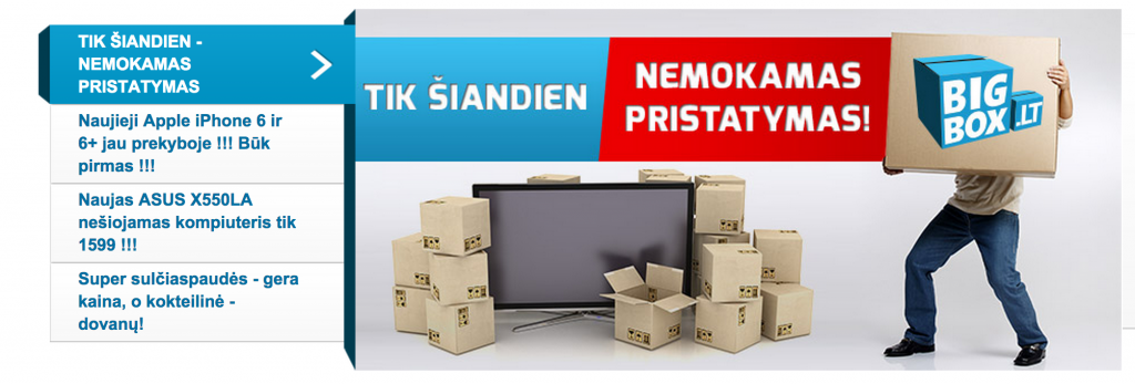 Golcas.lt bigbox akcija