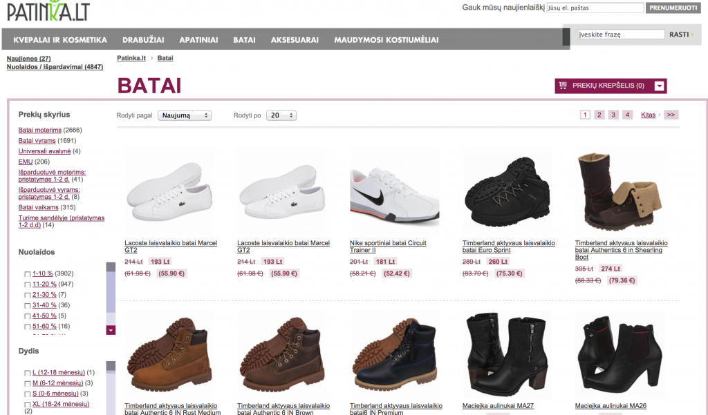 patinka.lt aukstakulniu puslapis