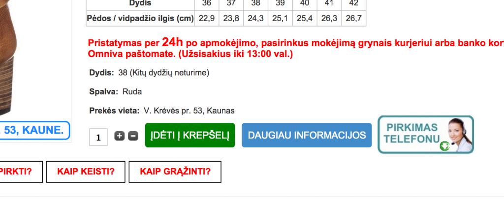 vela.lt produko puslapis
