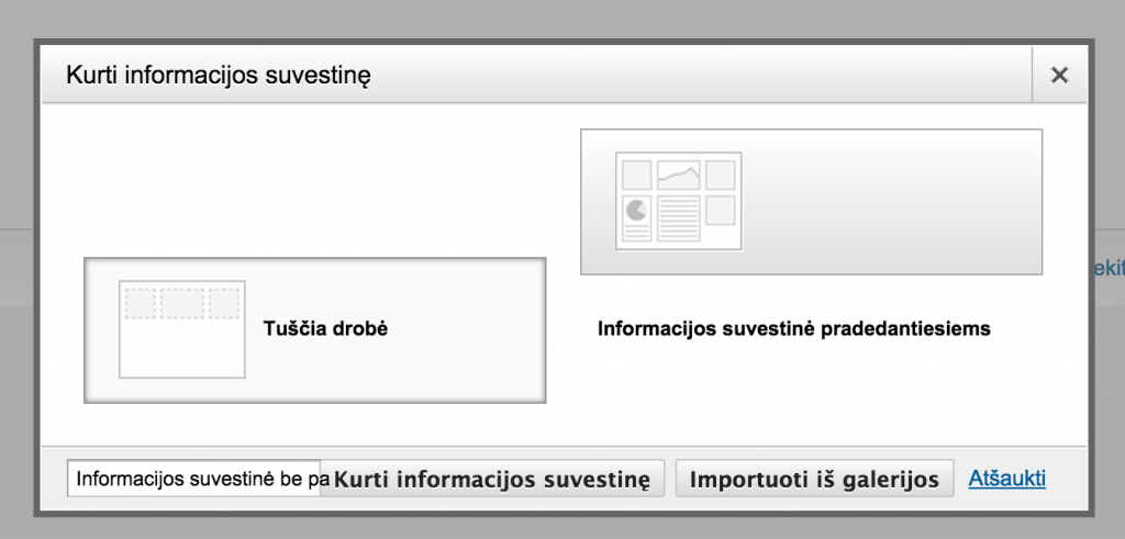 nauja informacijos suvestine