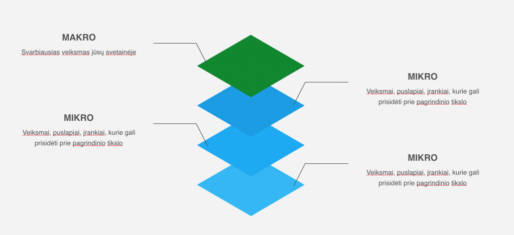 mikro ir makro konversijos
