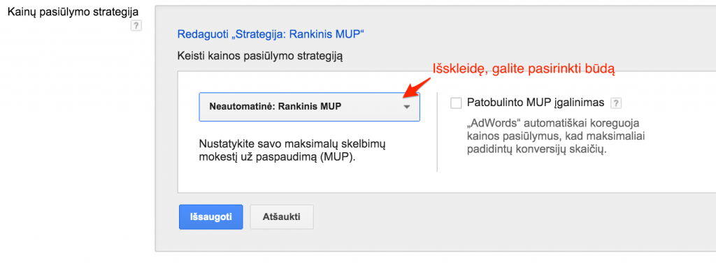 rankinis siulymo budas
