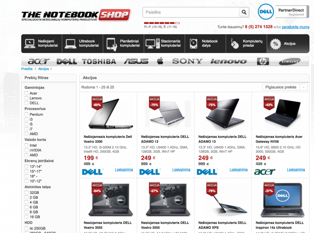 notebook nukreipimo psl