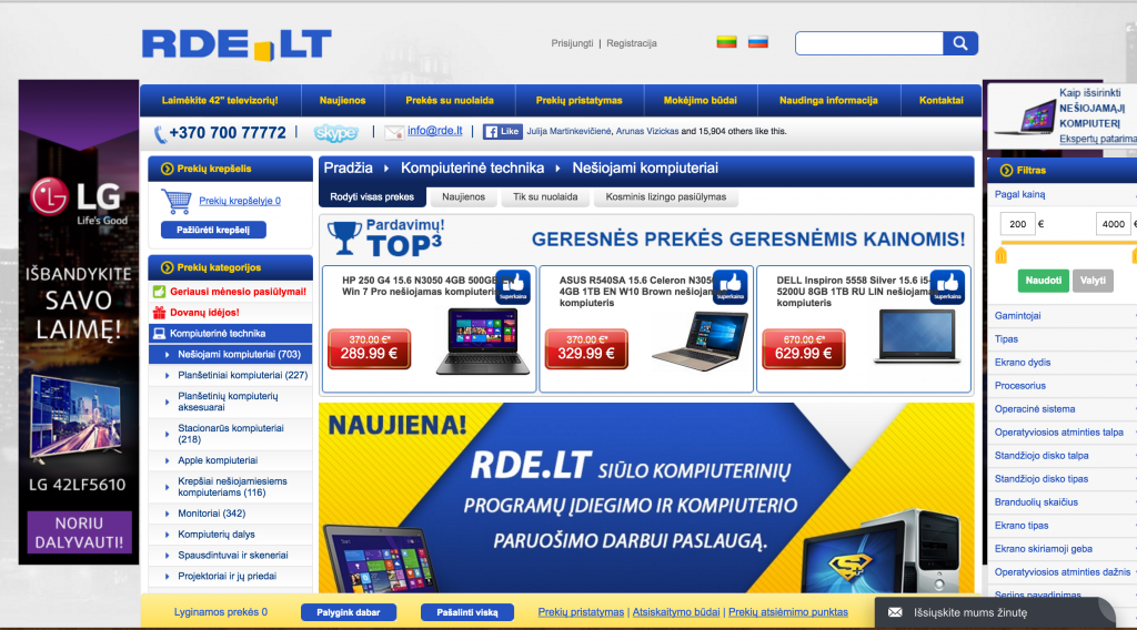 rde nukreipimo puslapis